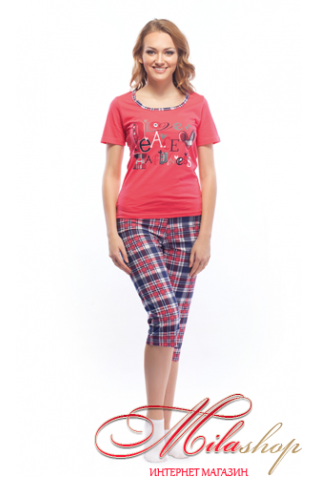 Пижама с капри большого размера MTF 0401B